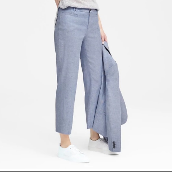 Banana Republic Pants - Banana Republic Logan Linen-Cotton Cropped Pant